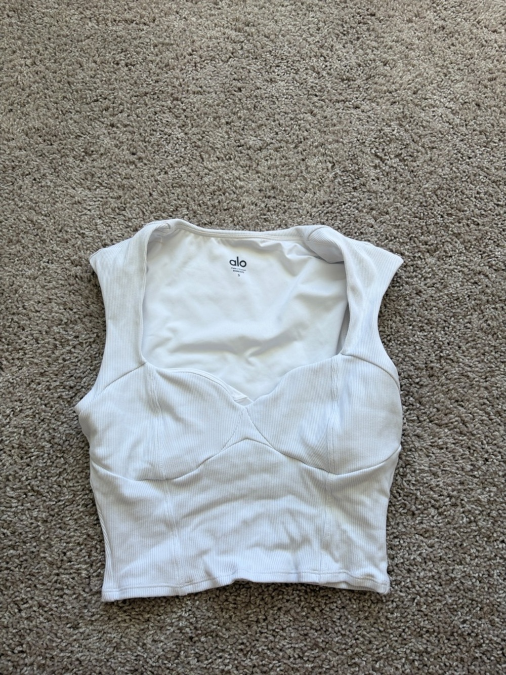 Alo cropped sports bra top